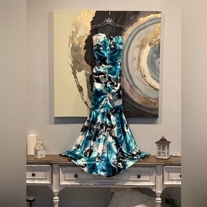 🍀WAS$62: Jump Apparel Formal Gown By Wendye Chaitin NWOT